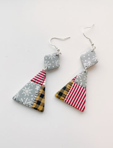 Patchwork quilt v2.0 - Christmas - diamond dangles