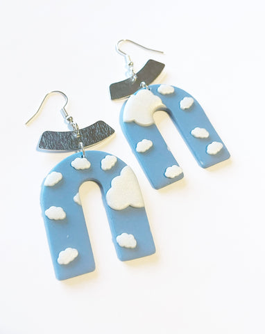 Partly cloudy - arches with metal