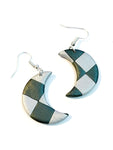 Black and silver checkerboard - moons