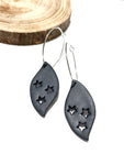 Night sky - leaf cut outs on hoops