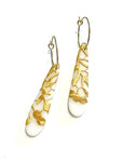 Gold lace - thin drops on small hoops