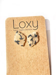 Translucent birds - scalloped studs