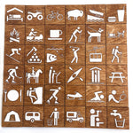 Parks and recreation wood signs - magnets